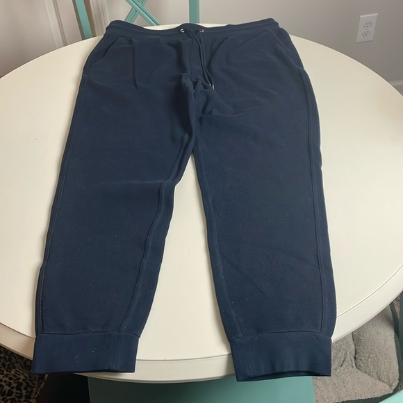 Brooks Brothers Navy Blue Drawstring Joggers- front pockets- Large - Picture 5 of 13